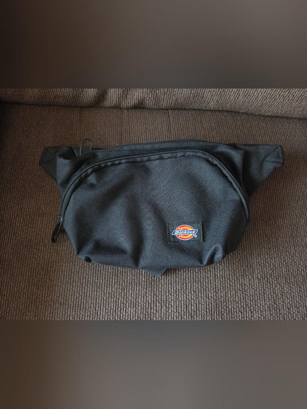 Dickies Black Fanny Pack with Logo Patch